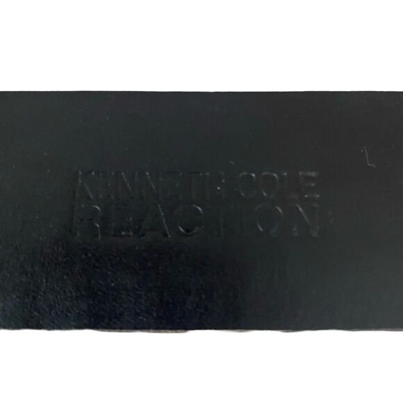 Vintage 90s Kenneth Cole Genuine Leather Belt Black Size 40 - Picture 6 of 8